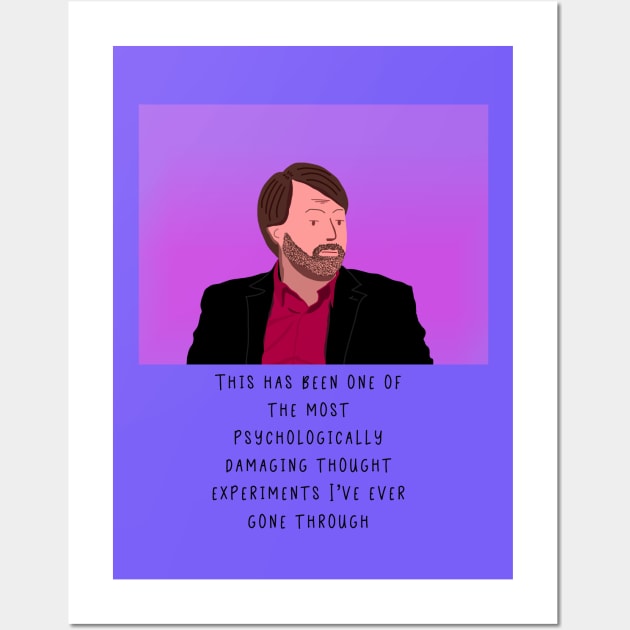 David Mitchell Would I lie to you Wall Art by Bookishandgeeky